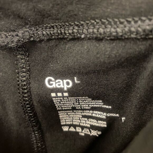 Gap ladies lg black stretchy pants - Picture 2 of 3